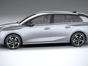 Opel Astra Sports Tourer 2022 Basic 3D Модель