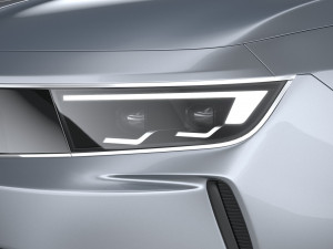 Opel Astra Sports Tourer 2022 Basic 3D Модель