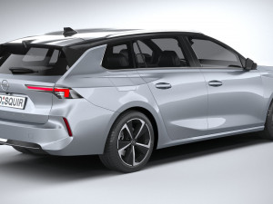 Opel Astra Sports Tourer 2022 Basic 3D Модель