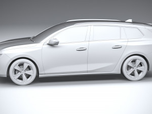 Opel Astra Sports Tourer 2022 Basic 3D Модель