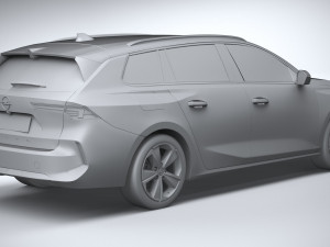 Opel Astra Sports Tourer 2022 Basic 3D Модель