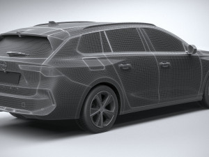 Opel Astra Sports Tourer 2022 Basic 3D Модель