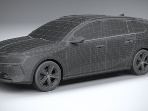 Opel Astra Sports Tourer 2022 Basic 3D Модель