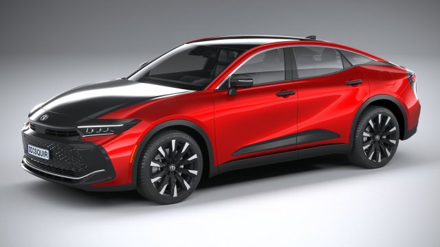 Toyota Crown Platinum 2023 3D Model .c4d .max .obj .3ds .fbx .stl .blend 