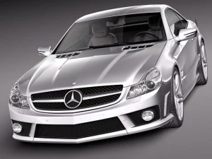 Mercedes-Benz SL65 AMG 2010 3D Model