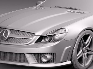 Mercedes-Benz SL65 AMG 2010 Modelo 3D