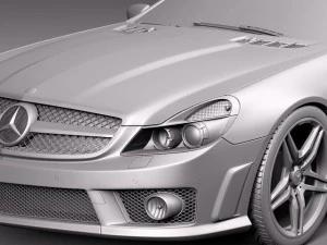 Mercedes-Benz SL65 AMG 2010 3D Model