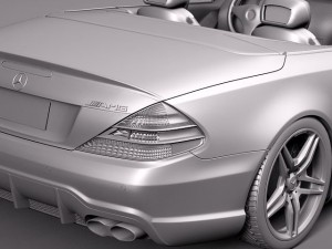 Mercedes-Benz SL65 AMG 2010 Modelo 3D
