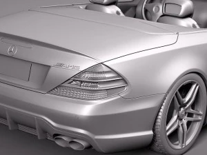 Mercedes-Benz SL65 AMG 2010 3D Model