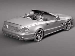 Mercedes-Benz SL65 AMG 2010 3D Model
