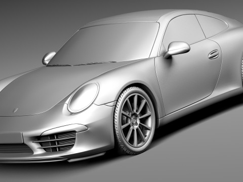 Porsche 911 Carrera 2013 3D 모델