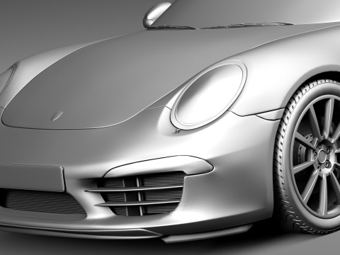 Porsche 911 Carrera 2013 3D 모델