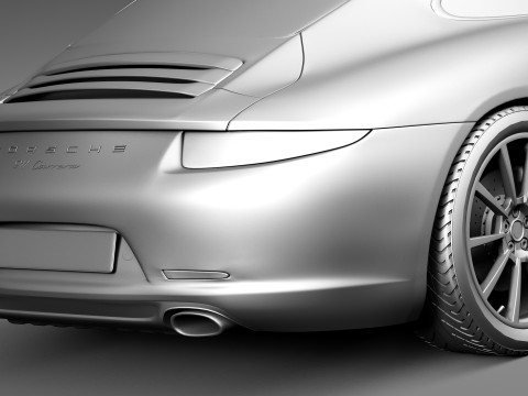 Porsche 911 Carrera 2013 3D 모델