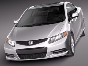 Honda Civic Coupe 2012 USA 3Dモデル