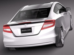 Honda Civic Coupe 2012 USA 3Dモデル