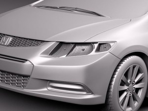 Honda Civic Coupe 2012 USA 3Dモデル