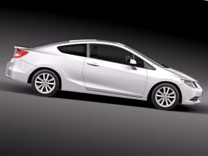 Honda Civic Coupe 2012 USA 3Dモデル