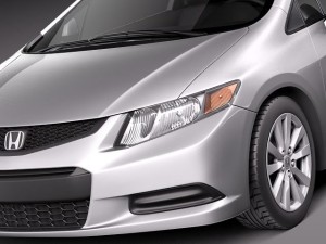 Honda Civic Coupe 2012 USA 3Dモデル