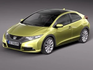 Honda Civic 2012 Europeu Modelo 3D
