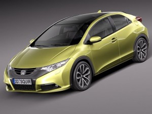 Honda Civic 2012 European 3D Модель