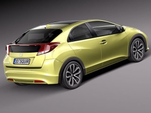 Honda Civic 2012 European 3D Модель