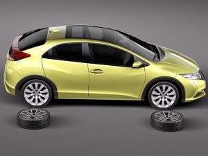 Honda Civic 2012 European 3D Модель