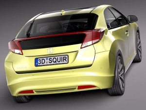 Honda Civic 2012 European 3D Модель
