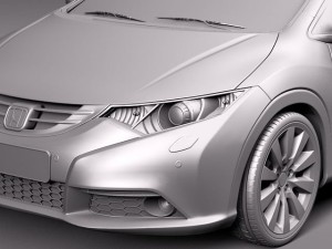 Honda Civic 2012 European 3D Модель