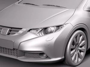 Honda Civic 2012 European 3D Model