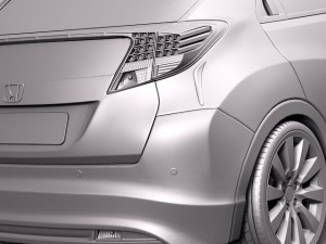 Honda Civic 2012 European 3D Модель