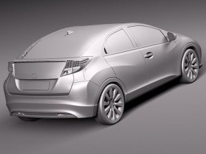 Honda Civic 2012 European 3D Модель
