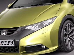 Honda Civic 2012 European 3D Модель