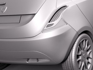 Lancia Ypsilon 2012 3D Модель