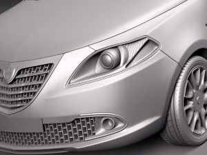Lancia Ypsilon 2012 3D Модель