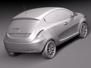 Lancia Ypsilon 2012 3D Модель