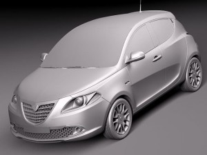 Lancia Ypsilon 2012 3D Модель