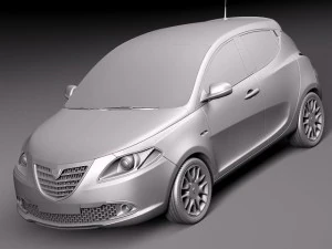 Lancia Ypsilon 2012 3D Modell