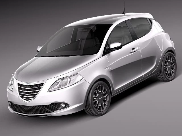 Chrysler Ypsilon 2012 3D Model .c4d .max .obj .3ds .fbx .stl .blend 