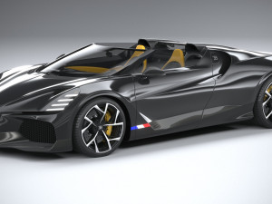Bugatti W16 Mistral 2024 3D Model