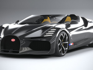 Bugatti W16 Mistral 2024 Modelo 3D