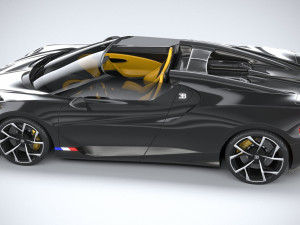 Bugatti W16 Mistral 2024 Modelo 3D