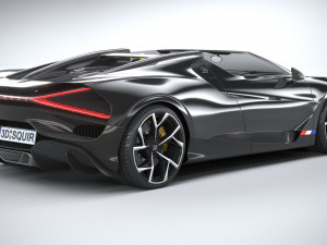 Bugatti W16 Mistral 2024 Modelo 3D