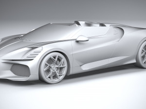Bugatti W16 Mistral 2024 Modelo 3D