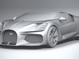 Bugatti W16 Mistral 2024 Modelo 3D
