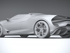 Bugatti W16 Mistral 2024 Modelo 3D