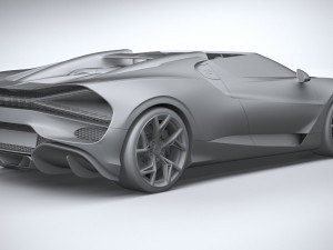 Bugatti W16 Mistral 2024 Modelo 3D