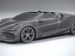 Bugatti W16 Mistral 2024 Modelo 3D