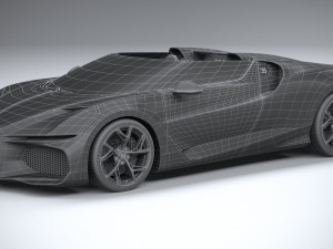 Bugatti W16 Mistral 2024 Modelo 3D