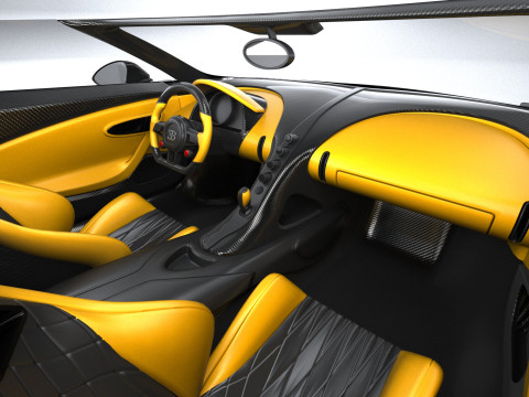 Bugatti W16 Mistral 2024 Model 3D