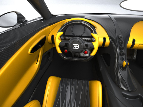 Bugatti W16 Mistral 2024 Model 3D